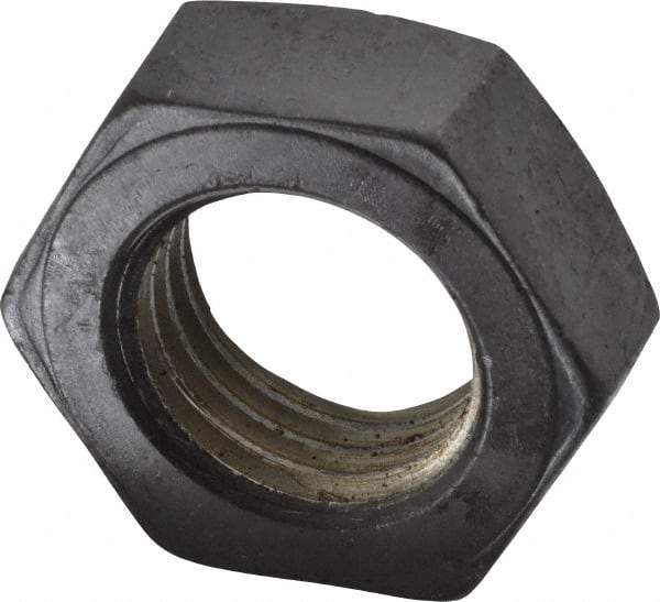 Value Collection - 1-3/4 - 5 UNC Steel Right Hand Hex Jam Nut - 2-5/8" Across Flats, 31/32" High, Uncoated - Industrial Tool & Supply