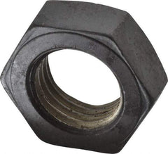 Value Collection - 1-3/4 - 5 UNC Steel Right Hand Hex Jam Nut - 2-5/8" Across Flats, 31/32" High, Uncoated - Industrial Tool & Supply