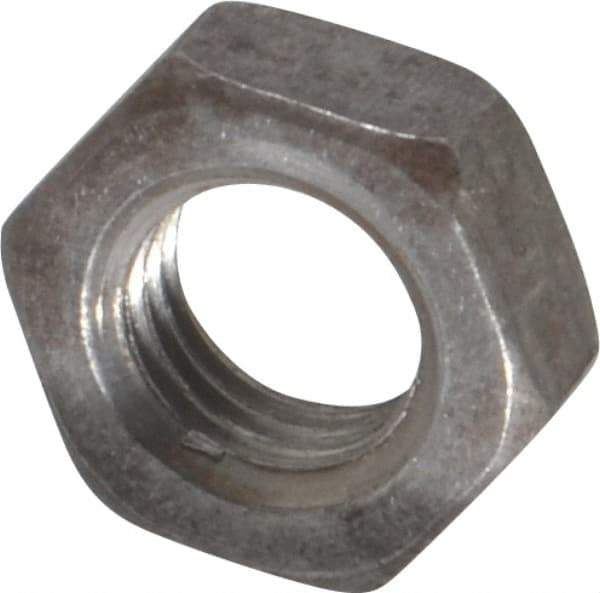 Value Collection - 5/16-24 UNF Steel Right Hand Hex Jam Nut - 1/2" Across Flats, 3/16" High, Uncoated - Industrial Tool & Supply