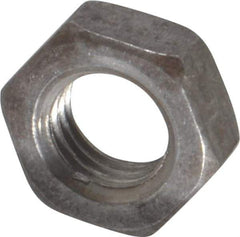 Value Collection - 5/16-24 UNF Steel Right Hand Hex Jam Nut - 1/2" Across Flats, 3/16" High, Uncoated - Industrial Tool & Supply
