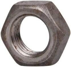 Value Collection - 3/8-24 UNF Steel Right Hand Hex Jam Nut - 9/16" Across Flats, 0.2188" High, Uncoated - Industrial Tool & Supply
