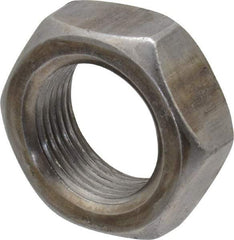 Value Collection - 1-14 UNF Steel Right Hand Hex Jam Nut - 1-1/2" Across Flats, 0.5469" High, Uncoated - Industrial Tool & Supply