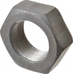 Value Collection - 1-1/2 - 12 UNF Steel Right Hand Hex Jam Nut - 2-1/4" Across Flats, 27/32" High, Uncoated - Industrial Tool & Supply