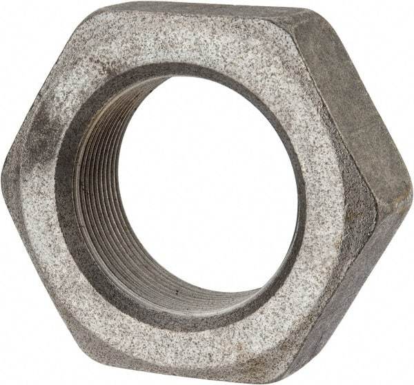 Value Collection - 2-12 UNF Steel Right Hand Hex Jam Nut - 3" Across Flats, 1-3/32" High, Uncoated - Industrial Tool & Supply