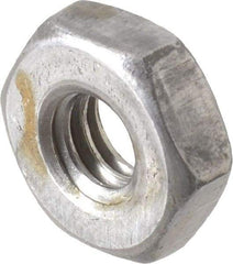 Value Collection - 1/4-20 UNC Steel Right Hand Heavy Hex Jam Nut - 1/2" Across Flats, 11/64" High, Uncoated, 2B Class of Fit - Industrial Tool & Supply
