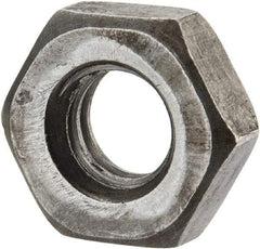 Value Collection - 5/16-18 UNC Steel Right Hand Heavy Hex Jam Nut - 9/16" Across Flats, 13/64" High, Uncoated, 2B Class of Fit - Industrial Tool & Supply