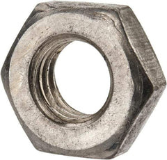 Value Collection - 7/16-14 UNC Steel Right Hand Heavy Hex Jam Nut - 3/4" Across Flats, 1/4" High, Uncoated, 2B Class of Fit - Industrial Tool & Supply