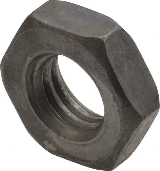 Value Collection - 1/2-13 UNC Steel Right Hand Heavy Hex Jam Nut - 7/8" Across Flats, 19/64" High, Uncoated, 2B Class of Fit - Industrial Tool & Supply