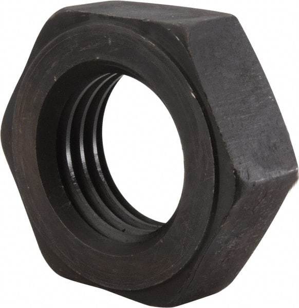 Value Collection - 2 - 4-1/2 UNC Steel Right Hand Heavy Hex Jam Nut - 3-1/8" Across Flats, 1-3/32" High, Uncoated, 2B Class of Fit - Industrial Tool & Supply