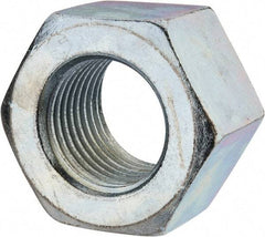 Value Collection - 2-1/2 - 4 UNC Steel Right Hand Heavy Hex Nut - 3-1/2" Across Flats, 2-13/64" High, Zinc Clear Finish - Industrial Tool & Supply
