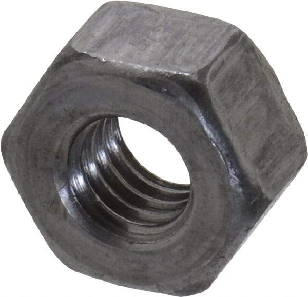 Value Collection - 5/16-18 UNC Steel Right Hand Heavy Hex Nut - 9/16" Across Flats, 19/64" High, Uncoated, 2B Class of Fit - Industrial Tool & Supply