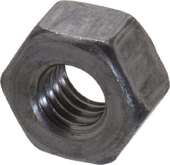 Value Collection - 5/16-18 UNC Steel Right Hand Heavy Hex Nut - 9/16" Across Flats, 19/64" High, Uncoated, 2B Class of Fit - Industrial Tool & Supply