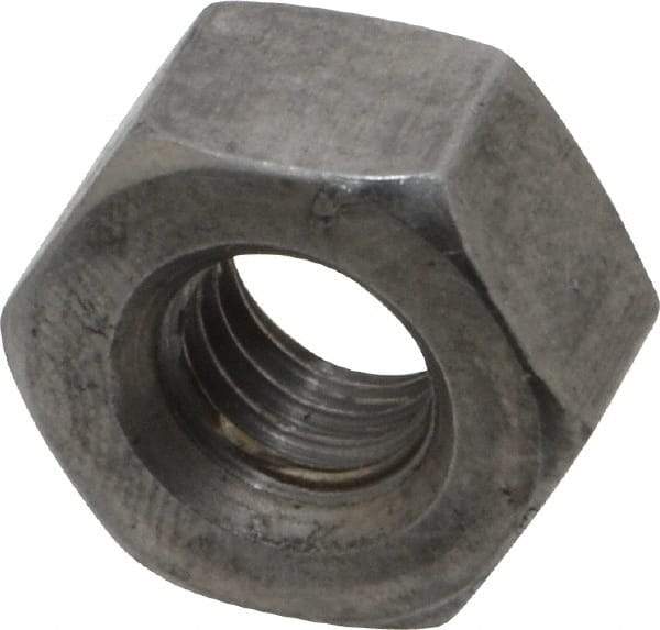 Value Collection - 3/8-16 UNC Steel Right Hand Heavy Hex Nut - 11/16" Across Flats, 23/64" High, Uncoated, 2B Class of Fit - Industrial Tool & Supply