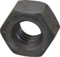 Value Collection - 7/16-14 UNC Steel Right Hand Heavy Hex Nut - 3/4" Across Flats, 27/64" High, Uncoated - Industrial Tool & Supply