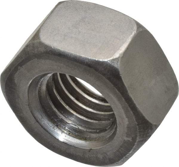 Value Collection - 1/2-13 UNC Steel Right Hand Heavy Hex Nut - 7/8" Across Flats, 31/64" High, Uncoated, 2B Class of Fit - Industrial Tool & Supply
