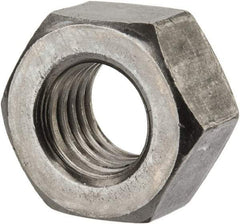 Value Collection - 9/16-12 UNC Steel Right Hand Heavy Hex Nut - 15/16" Across Flats, 35/64" High, Uncoated, 2B Class of Fit - Industrial Tool & Supply