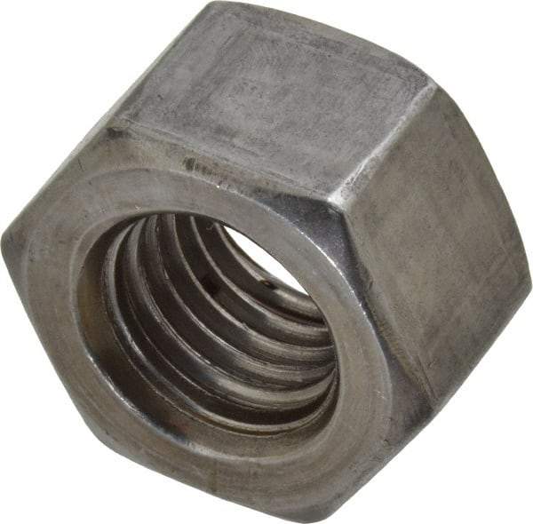 Value Collection - 7/8-9 UNC Steel Right Hand Heavy Hex Nut - 1-7/16" Across Flats, 55/64" High, Uncoated, 2B Class of Fit - Industrial Tool & Supply