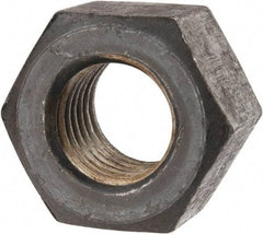 Value Collection - 1-1/8 - 7 UNC Steel Right Hand Heavy Hex Nut - 1-13/16" Across Flats, 1-7/64" High, Uncoated - Industrial Tool & Supply