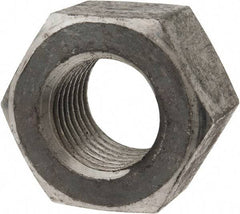 Value Collection - 1-1/4 - 7 UNC Steel Right Hand Heavy Hex Nut - 2" Across Flats, 1.2188" High, Uncoated - Industrial Tool & Supply