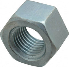 Value Collection - 1-3/4 - 5 UNC Steel Right Hand Heavy Hex Nut - 2-3/4" Across Flats, 1-23/32" High, Uncoated - Industrial Tool & Supply