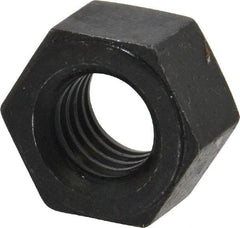 Value Collection - 9/16-12 UNC Steel Right Hand Heavy Hex Nut - 15/16" Across Flats, 35/64" High, Uncoated, 2B Class of Fit - Industrial Tool & Supply