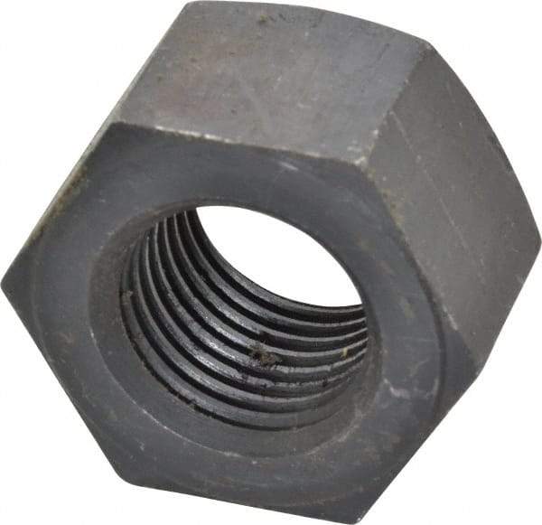 Value Collection - 1-1/4 - 8 UN Steel Right Hand Heavy Hex Nut - 2" Across Flats, 1-7/32" High, Uncoated, 2B Class of Fit - Industrial Tool & Supply