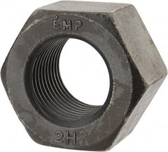 Value Collection - 1-3/8 - 8 UN Steel Right Hand Heavy Hex Nut - 2-3/16" Across Flats, 1-11/32" High, Uncoated, 2B Class of Fit - Industrial Tool & Supply