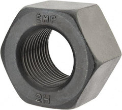 Value Collection - 1-1/2 - 8 UN Steel Right Hand Heavy Hex Nut - 2-3/8" Across Flats, 1-15/32" High, Uncoated, 2B Class of Fit - Industrial Tool & Supply