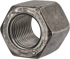 Value Collection - 1/2-20 UNF Steel Right Hand High Hex Nut - 3/4" Across Flats, 11/16" High, Uncoated - Industrial Tool & Supply