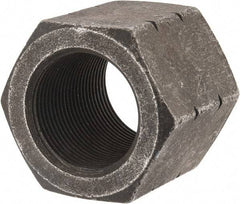 Value Collection - 1-1/2 - 12 UNF Steel Right Hand High Hex Nut - 2" Across Flats, 1-9/32" High, Uncoated - Industrial Tool & Supply