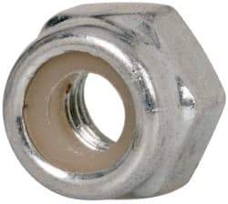 Value Collection - M4x0.70 Metric Coarse Grade 8 Hex Lock Nut with Nylon Insert - 5mm High, Zinc-Plated Finish - Industrial Tool & Supply