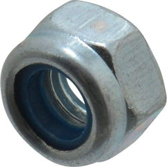 Value Collection - M5x0.80 Metric Coarse Grade 8 Hex Lock Nut with Nylon Insert - 5mm High, Zinc-Plated Finish - Industrial Tool & Supply