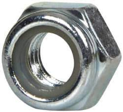 Value Collection - M6x1.00 Metric Coarse Grade 8 Hex Lock Nut with Nylon Insert - 6mm High, Zinc-Plated Finish - Industrial Tool & Supply