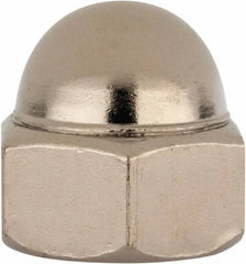 Value Collection - 5/8-11" UNC, 15/16" Width Across Flats, Nickel Plated, Steel Acorn Nut - 51/64" Overall Height, Grade 2 - Industrial Tool & Supply