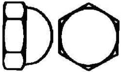 Value Collection - M14x2 Metric Coarse, 22mm Width Across Flats, Uncoated, Stainless Steel Acorn Nut - 25mm Overall Height, Austenitic A2, DIN 1587 - Industrial Tool & Supply