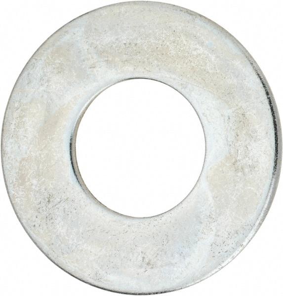 Value Collection - 1-3/4" Screw, Steel USS Flat Washer - 1-7/8" ID x 4" OD, 0.153" Thick, Zinc-Plated Finish - Industrial Tool & Supply