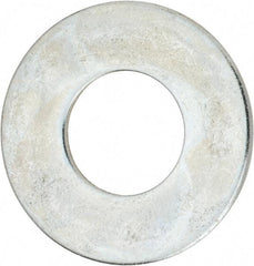 Value Collection - 1-3/4" Screw, Steel USS Flat Washer - 1-7/8" ID x 4" OD, 0.153" Thick, Zinc-Plated Finish - Industrial Tool & Supply