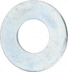 Value Collection - 2" Screw, Steel USS Flat Washer - 2-1/8" ID x 4-1/2" OD, 0.153" Thick, Zinc-Plated Finish - Industrial Tool & Supply