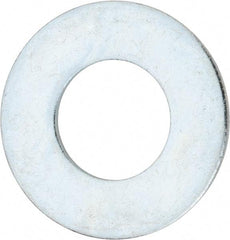 Value Collection - 2-1/4" Screw, Steel USS Flat Washer - 2-3/8" ID x 4-3/4" OD, 0.193" Thick, Zinc-Plated Finish - Industrial Tool & Supply