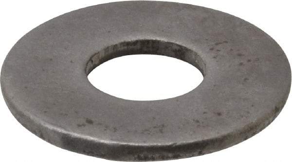 Value Collection - 7/16" Screw, Steel USS Flat Washer - 1/2" ID x 1-1/4" OD, 5/64" Thick, Plain Finish - Industrial Tool & Supply