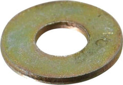 Value Collection - 1/4" Screw, Grade 8 Steel USS Flat Washer - 5/16" ID x 3/4" OD, 1/16" Thick, Zinc Yellow Dichromate Finish - Industrial Tool & Supply