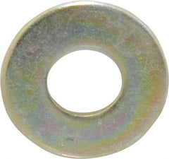 Value Collection - 3/8" Screw, Grade 8 Steel USS Flat Washer - 7/16" ID x 1" OD, 5/64" Thick, Zinc Yellow Dichromate Finish - Industrial Tool & Supply