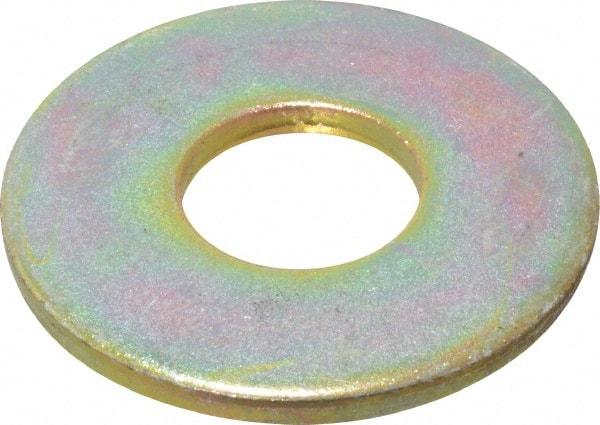 Value Collection - 5/8" Screw, Grade 8 Steel USS Flat Washer - 11/16" ID x 1-3/4" OD, 9/64" Thick, Zinc Yellow Dichromate Finish - Industrial Tool & Supply
