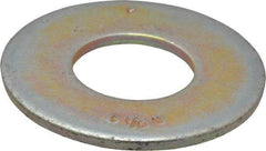 Value Collection - 1-1/8" Screw, Grade 8 Steel USS Flat Washer - 1-1/4" ID x 2-3/4" OD, 11/64" Thick, Zinc Yellow Dichromate Finish - Industrial Tool & Supply