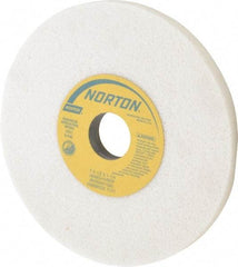Norton - 7" Diam x 1-1/4" Hole x 1/2" Thick, H Hardness, 60 Grit Surface Grinding Wheel - Aluminum Oxide, Type 1, Medium Grade, 3,600 Max RPM, Vitrified Bond, No Recess - Industrial Tool & Supply