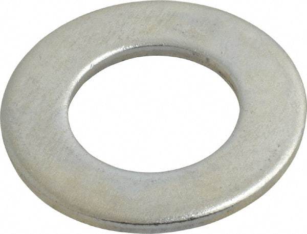 Value Collection - 1-1/8" Screw, Steel SAE Flat Washer - 1-3/16" ID x 2-1/4" OD, 9/64" Thick, Zinc-Plated Finish - Industrial Tool & Supply