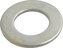 Value Collection - 1-1/8" Screw, Steel SAE Flat Washer - 1-3/16" ID x 2-1/4" OD, 9/64" Thick, Zinc-Plated Finish - Industrial Tool & Supply