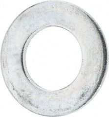 Value Collection - 1-1/4" Screw, Steel SAE Flat Washer - 1-3/8" ID x 2-1/2" OD, 5/32" Thick, Zinc-Plated Finish - Industrial Tool & Supply