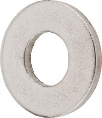 Value Collection - 1/4" Screw, Steel SAE Flat Washer - 9/32" ID x 5/8" OD, 1/16" Thick, Plain Finish - Industrial Tool & Supply
