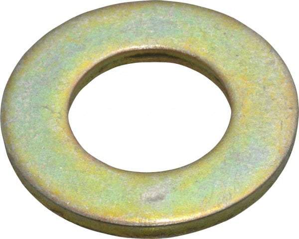 Value Collection - 7/8" Screw, Grade 8 Steel SAE Flat Washer - 15/16" ID x 1-3/4" OD, 9/64" Thick, Zinc Yellow Dichromate Finish - Industrial Tool & Supply